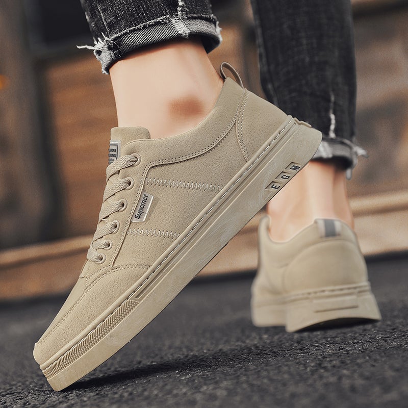 Work Men'S Shoes, Work Safety Shoes, Winter Casual Sneakers, Leather Trendy Shoes, Spring - Image 2