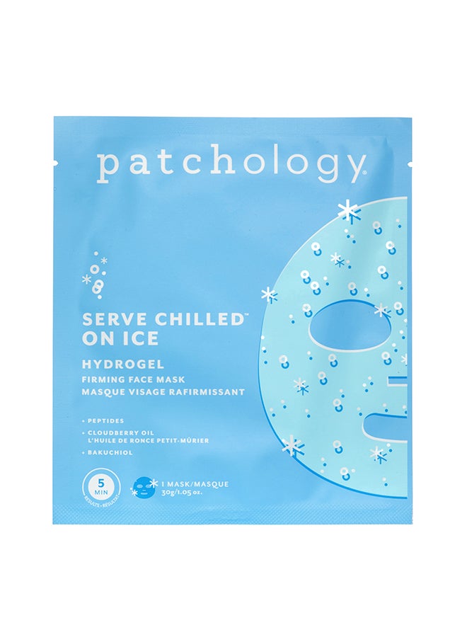 Patchology Iced Hydrogel Mask – Arctic Cooling for Inflamed Skin, Peppermint & Aloe, Refreshing Treatment for Heat Irritation Relief 1 Count - Image 1