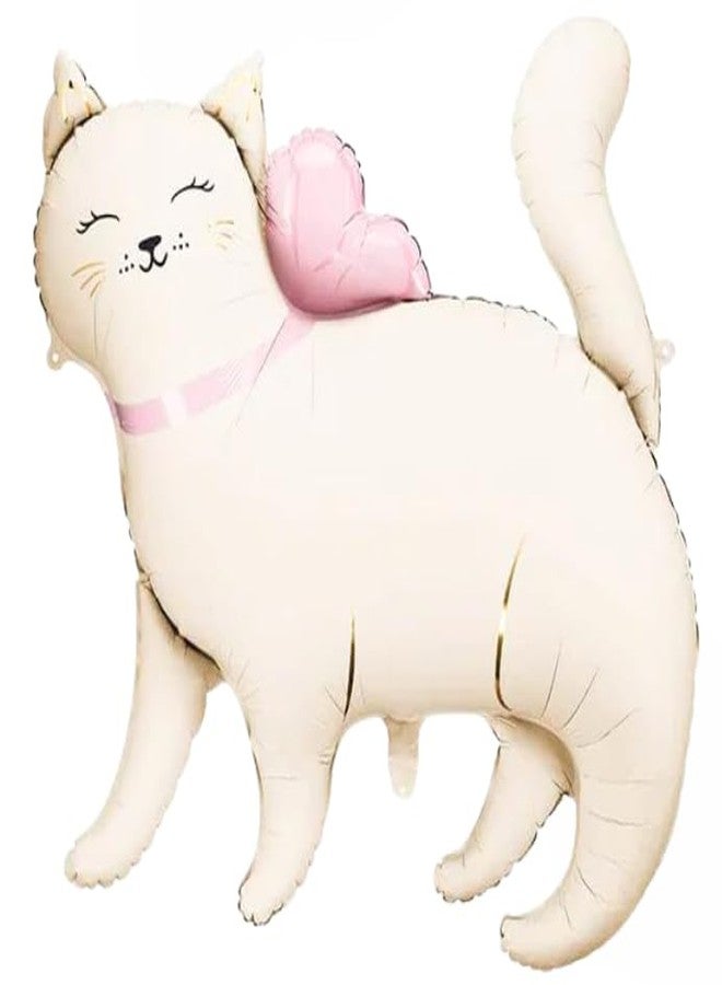 RSAAUD® Set of 5 Kitty Foil Balloons Animal Balloon Pet Theme Balloons for Decorations Balloon Cat Foil Balloon Set For Kids Boys Girls Party Combo Item (5 Cat2) - Image 1