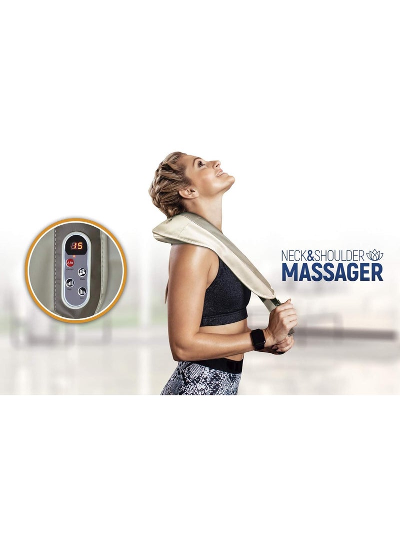 "Neck, shoulder and back massager with soothing heat and ergonomic design for muscle and joint pain relief and deep relaxation at home or in the car" - Image 5