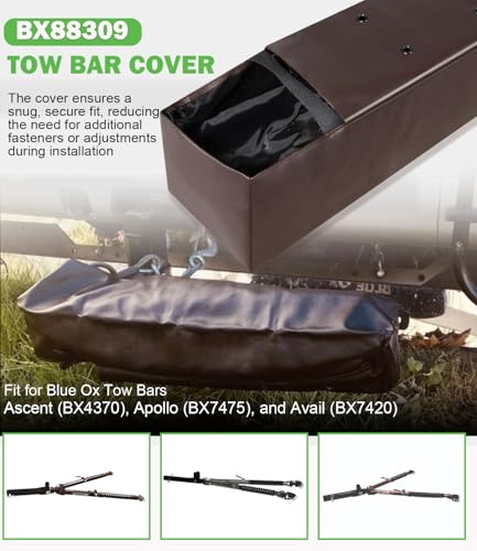 Bonbo BX88309 Tow Bar Cover Fit for Blue Ox Tow Bars Compatible with Avail Ascent Apollo VinylCoated Fabric Cover - Image 3