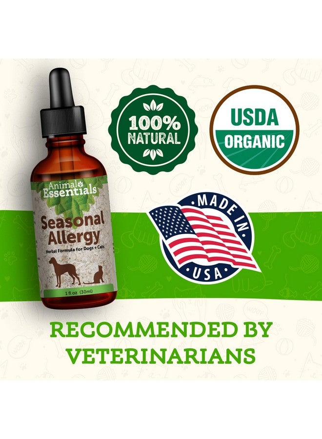 Animal Essentials Seasonal Allergy- Herbal Formula for Dogs & Cats for Occasional Allergy Relief, Sweet Taste, 100% Organic Human Grade Herbs, Veterinarian Recommended Animal Wellness Tonics - 1 Fl Oz - Image 5