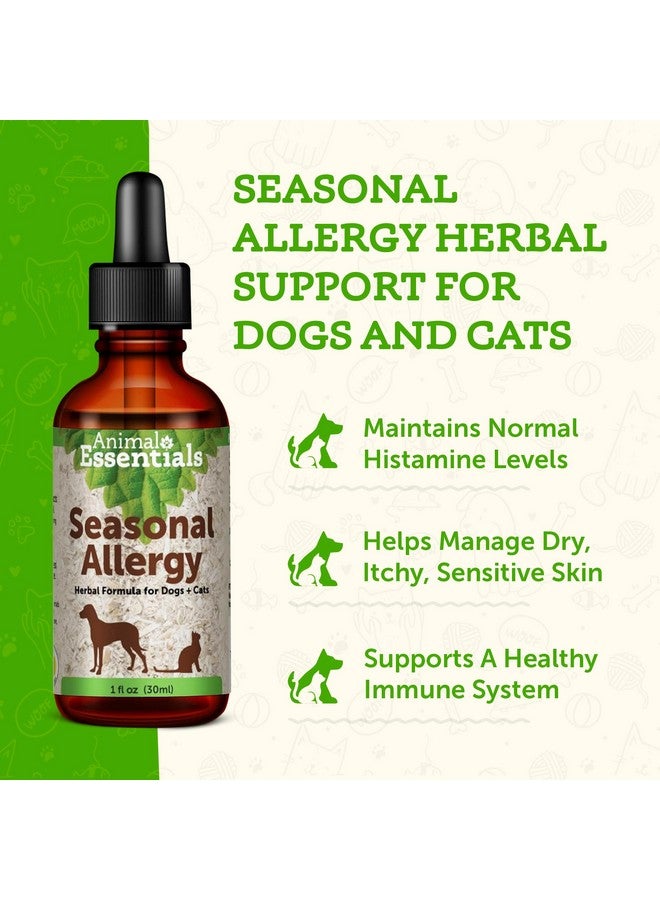 Animal Essentials Seasonal Allergy- Herbal Formula for Dogs & Cats for Occasional Allergy Relief, Sweet Taste, 100% Organic Human Grade Herbs, Veterinarian Recommended Animal Wellness Tonics - 1 Fl Oz - Image 2