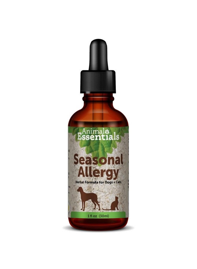 Animal Essentials Seasonal Allergy- Herbal Formula for Dogs & Cats for Occasional Allergy Relief, Sweet Taste, 100% Organic Human Grade Herbs, Veterinarian Recommended Animal Wellness Tonics - 1 Fl Oz - Image 1