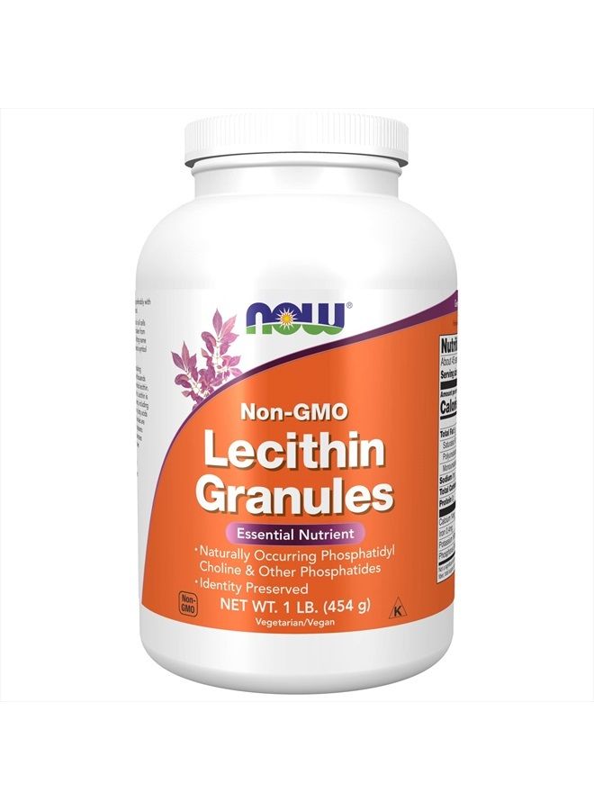 now Supplements, Lecithin Granules with naturally occurring Phosphatidyl Choline and Other Phosphatides, 1-Pound - Image 1