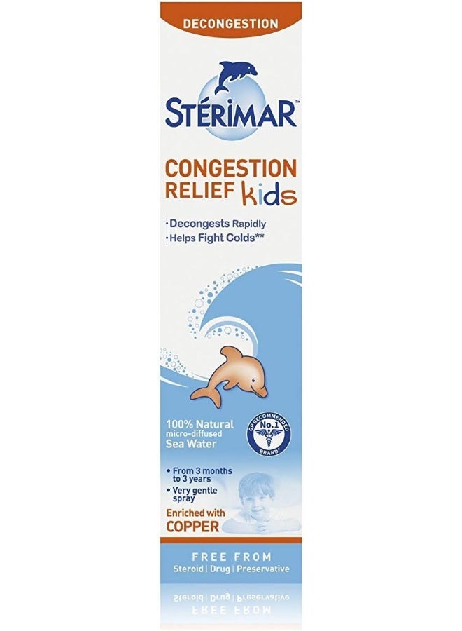Sterimar Hygiene Nasal Spray for Kids - 100% Natural Sea Water Based Nasal Spray, Clears Mucus and Congestion - 50 ml - Image 2