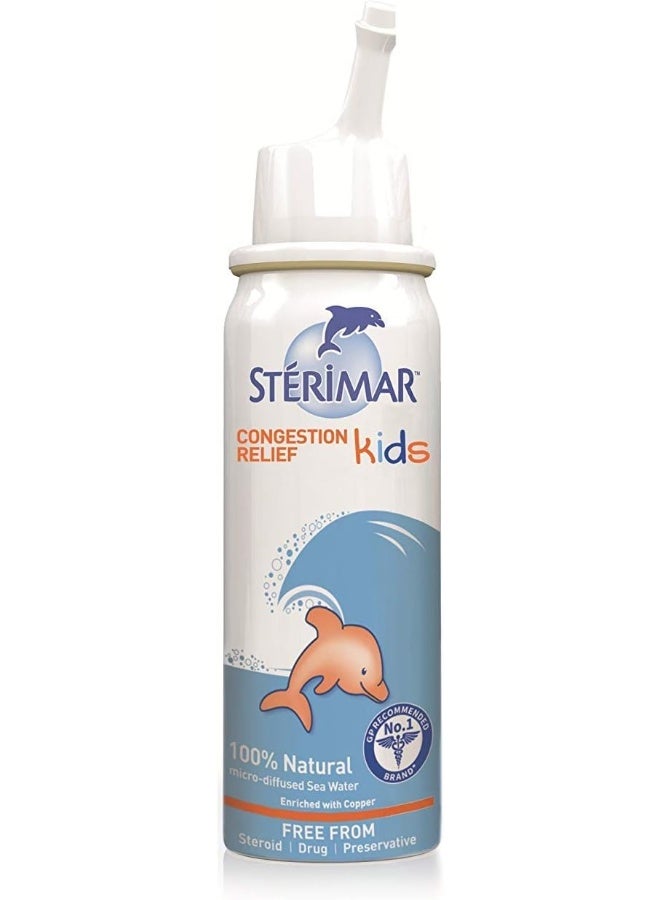 Sterimar Hygiene Nasal Spray for Kids - 100% Natural Sea Water Based Nasal Spray, Clears Mucus and Congestion - 50 ml - Image 3