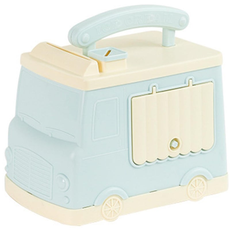 Blue Cartoon Car Piggy Bank Coin Saving Pot Money Bank Decor For Kids Room - Image 2