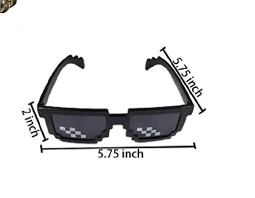 Awestuffs Deal With It Thug Life Non‑Polarized Unisex Sunglasses (Black, Medium) – Pack of 1 - Image 5