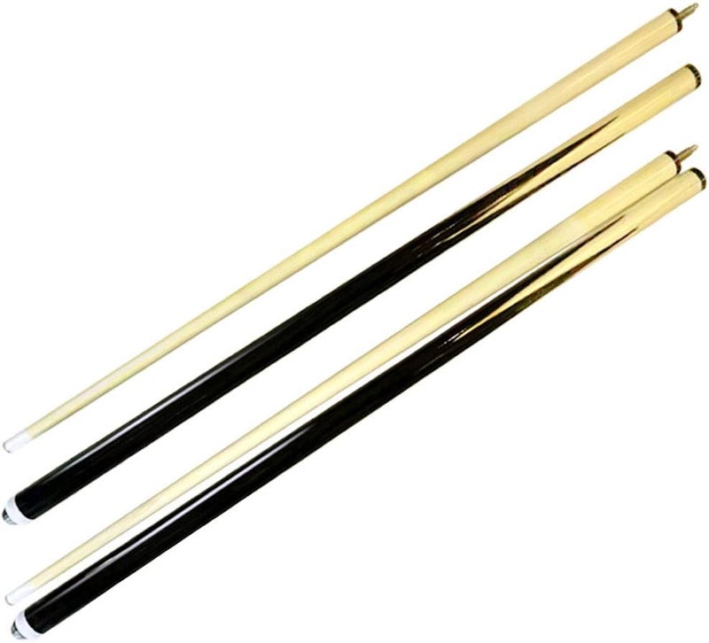 ISPiRiTo Store Pool Cues 2-Piece 58 Inch House Bar Billiard Cue Sticks 19oz - 21oz 13mm Glue-on Tips Hardwood Wooden Cues Set of 2 / Set of 4 / Set of 6 - Image 1