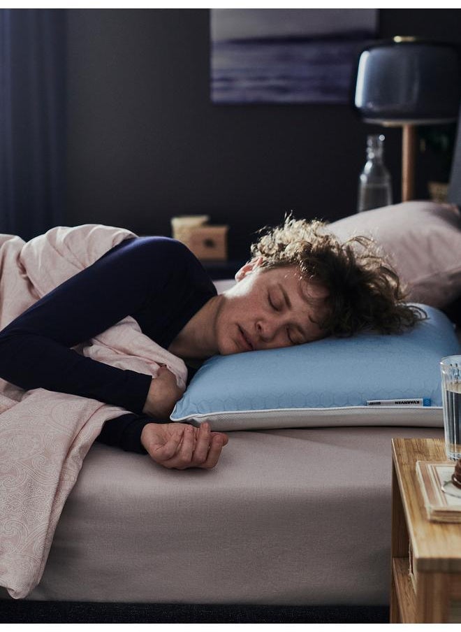 Green Tiger - Ergonomic pillow, side/back sleeper, 39x69 cm - Image 1
