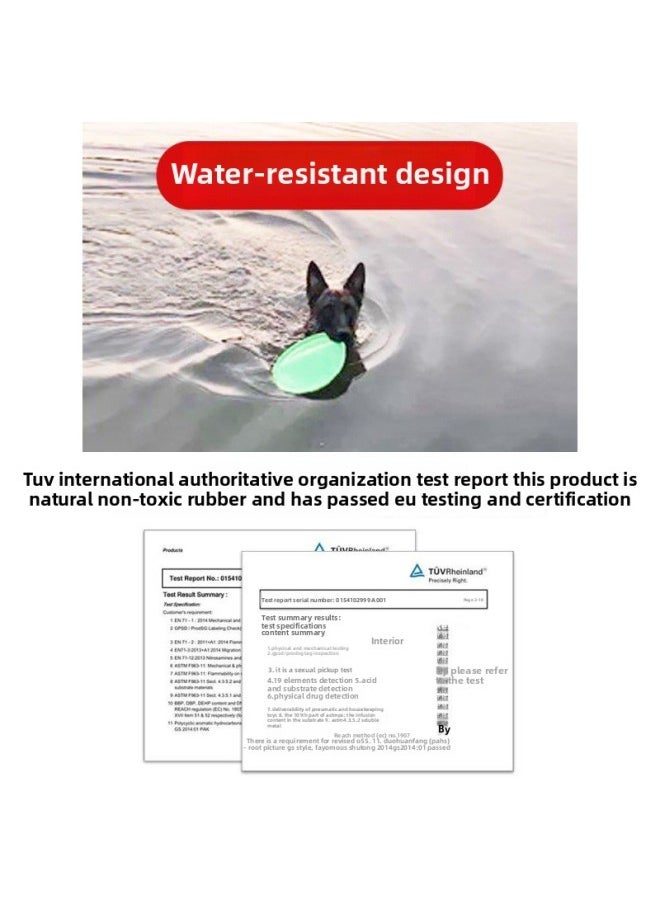 Generic - Dog Frisbee Bite-resistant Dog Training Special Border Collie Supplies Dog Training Pet Flying Saucer Training Outdoor Toys For Puppies-Specifications:Hot-selling Combination [orange + Green Thickened And Bite-resistant Upgraded Model] - Image 1