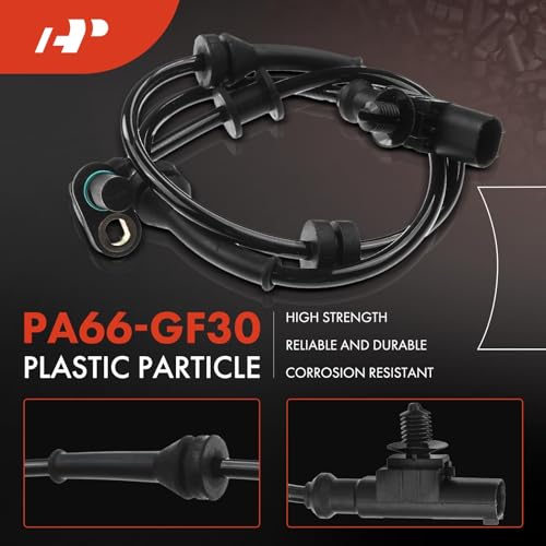 A-Premium ABS Wheel Speed Sensor Compatible with Nissan Models - Armada 2013-2015, Titan 2012-2015, V8 5.6L - Front Driver or Passenger Side, Replace# 47910-9FF0A, 479109FF0A - Image 4