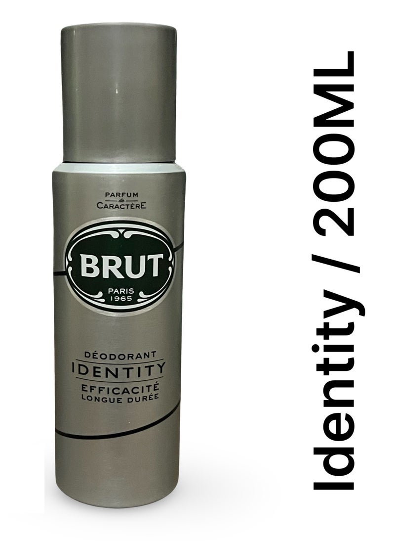 Brut IDENTITY Deodorant Spray for Men - 200ML - pzsku/Z0BABE7AE0B4E1AF8CD1EZ/45/_/1727345037/bfca6892-4bd1-4b1b-8ed8-29fdc2f5afe1