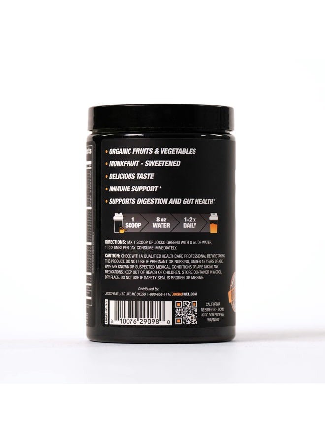 Jocko Fuel Daily Greens Powder - Premium Organic Greens Superfood Powder for Gut Health, Digestion, Bloating, Immune Support with Spirulina, Chlorella, Digestive Enzymes, & Probiotics - 30 Servings - Image 2