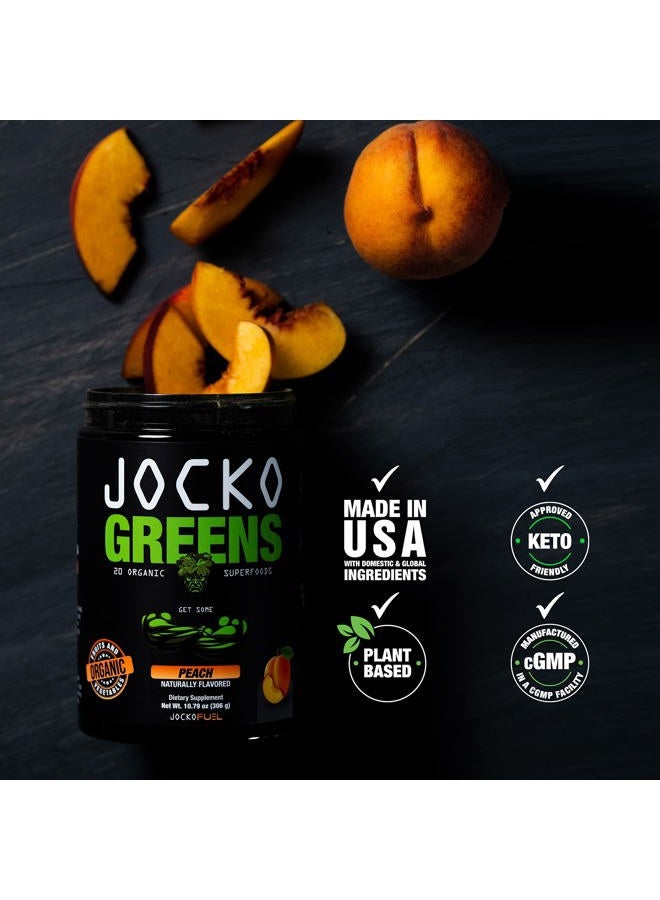Jocko Fuel Daily Greens Powder - Premium Organic Greens Superfood Powder for Gut Health, Digestion, Bloating, Immune Support with Spirulina, Chlorella, Digestive Enzymes, & Probiotics - 30 Servings - Image 4