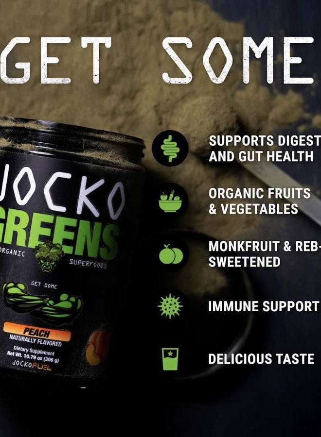 Jocko Fuel Daily Greens Powder - Premium Organic Greens Superfood Powder for Gut Health, Digestion, Bloating, Immune Support with Spirulina, Chlorella, Digestive Enzymes, & Probiotics - 30 Servings - Image 3