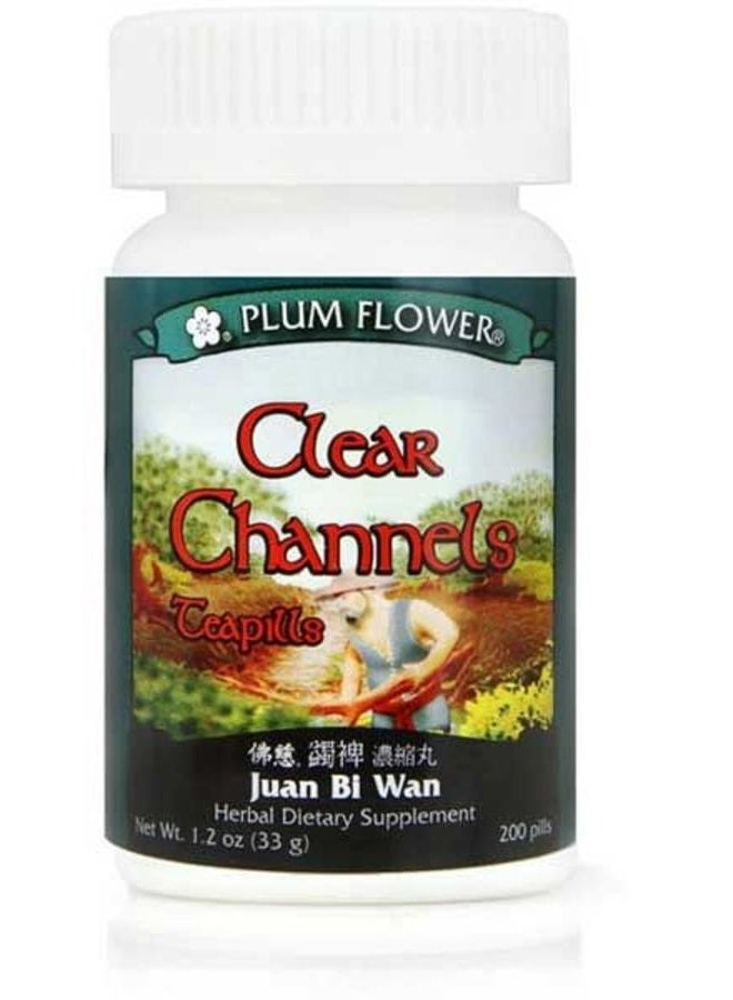 Plum Flower Clear Channels Teapills (Juan Bi Wan), 200 ct, Plum Flower - Image 1