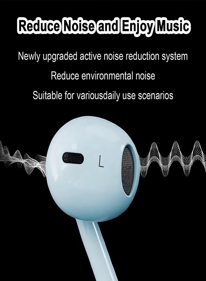 CASE LOGIC 2 Packs USB C Headphones for iPhone 16/15 Phone Earbuds with Microphone & Volume Control HiFi Stereo Type C Earphones for Galaxy S23/S22/S21/S20/Ultra Note 10/20, for Pixel 7/6/6a/5/4,for OnePlus 9 8 - Image 3