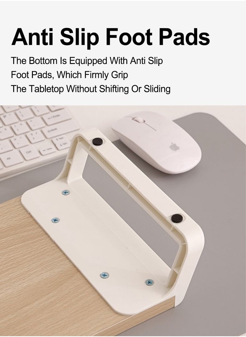 Computer Monitor Stand with USB Hub,4-in-1 USB Wood Monitor Riser for Desktop PC/iMac/MacBook/Printer