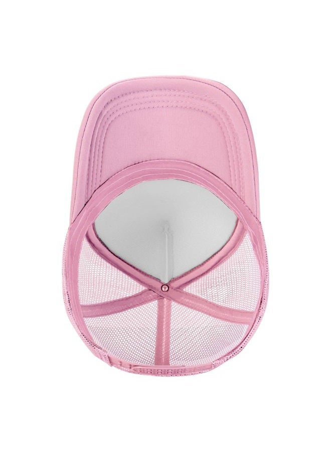 The Girls are Girling Trucker Hats for Women Pink Men Vintage Slogan Pink Hats for Men - Image 5
