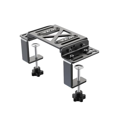 MOZA Table Clamp for Sim Racing DD Wheel Base, Tilt Distance Depth Customizable All-Around Table Mount - Image 1