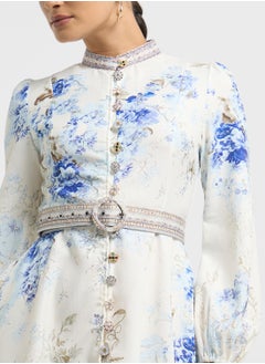 ELLA Abstract Print Dress  - Image 3