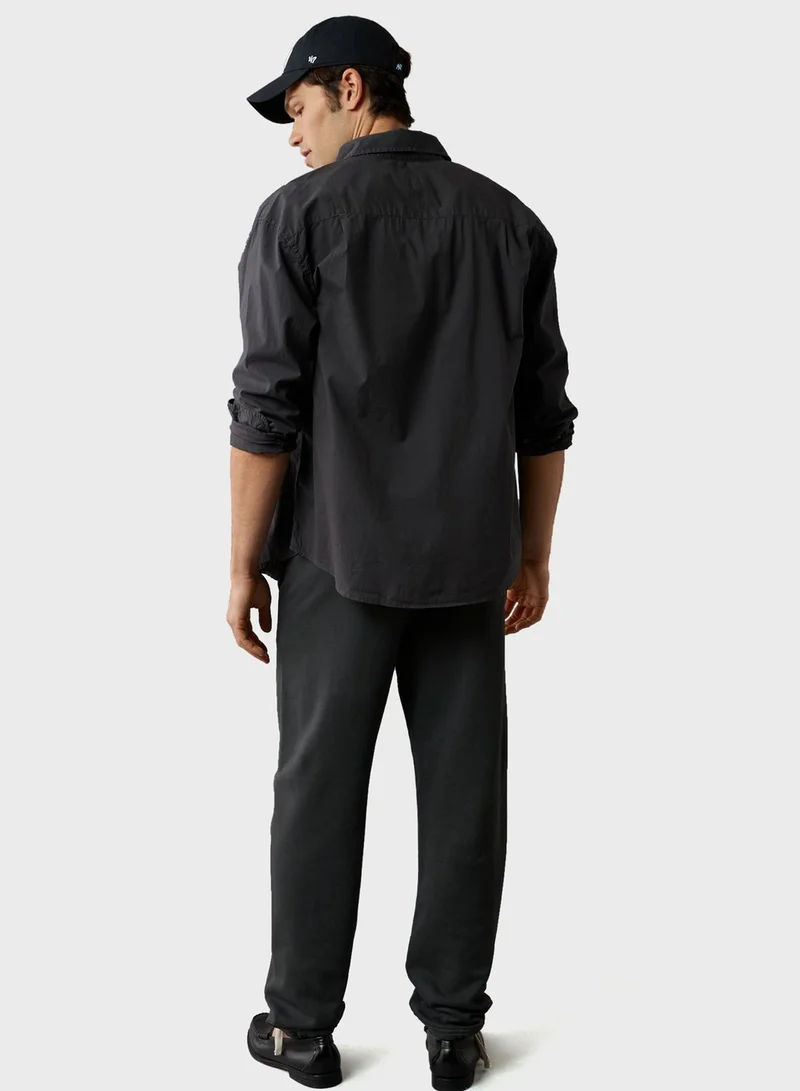 امريكان ايجل Poplin Button-Up Shirt