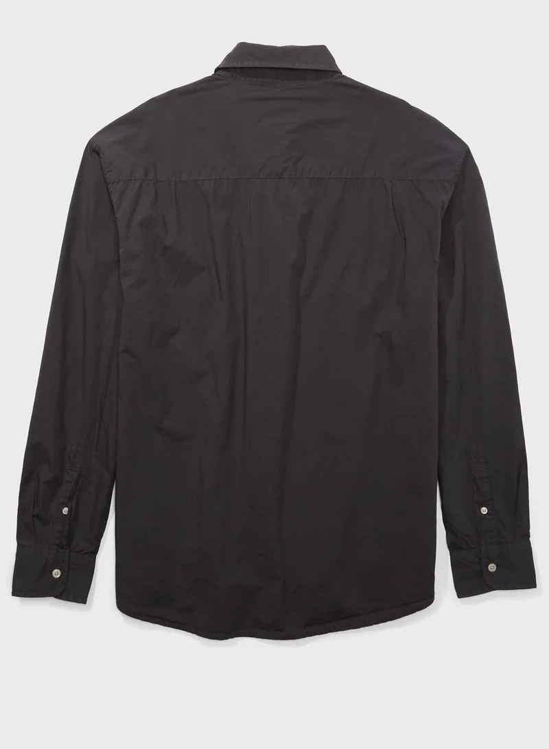 امريكان ايجل Poplin Button-Up Shirt
