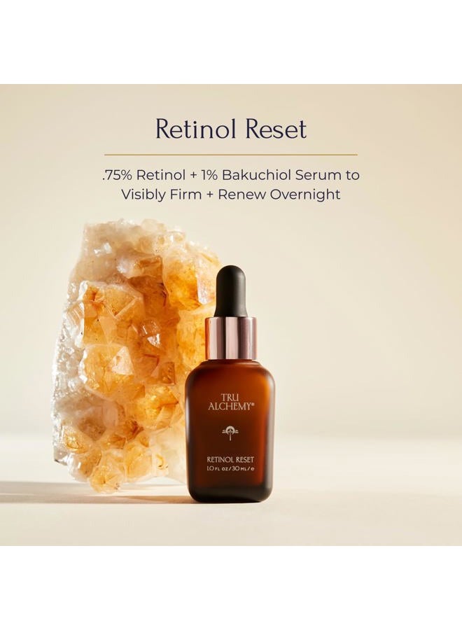 Tru Alchemy Retinol Reset Revitalizing Retinol Serum for face - Wrinkle Appearance Serum & Retinol Cream for Face w/Bakuchiol, Niacinamide for Overnight Renewal w/Long-Term Radiance - 1 fl oz - Image 4