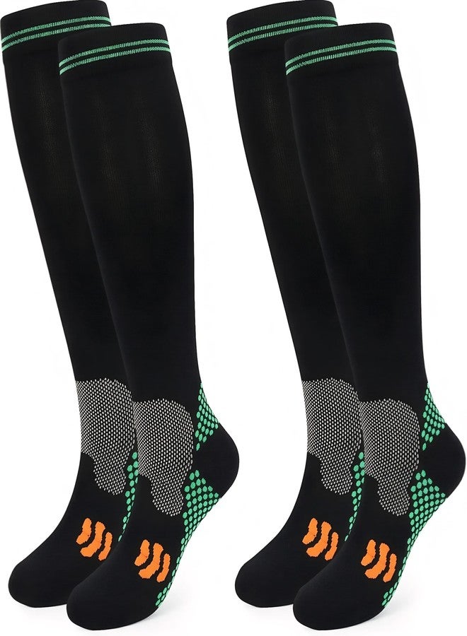 Odtmger Compression Socks (20-30mmHg) for Men & Women – Best Compression Socks for All Day Wear, Better Blood Flow, Swelling! (L/XL, Black) - Image 1