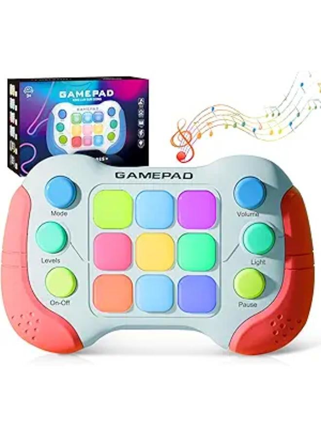 Gamepad Portable Game Console, Upgraded Quick Press Game, Light up Fidget Toy for Boys Girls Toddler, Fast Push Controller