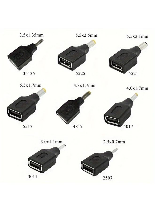موصل طاقة USB 2.0 ذكر إلى أنثى، طقم موصلات عالمي 4.0 × 1.7 مم للإلكترونيات، لمسة نهائية غير لامعة، متوافق مع طاقة USB وبجهد 36 فولت 5.5 × 2.1 مم. - Image 4