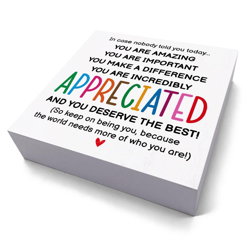 HTBIG Inspirational Gifts for Men Women Friends  Coworker Office Decor Appreciation Gifts  You Are Amazing Motivational Desk Sign Decor Home Office Desk - Image 2