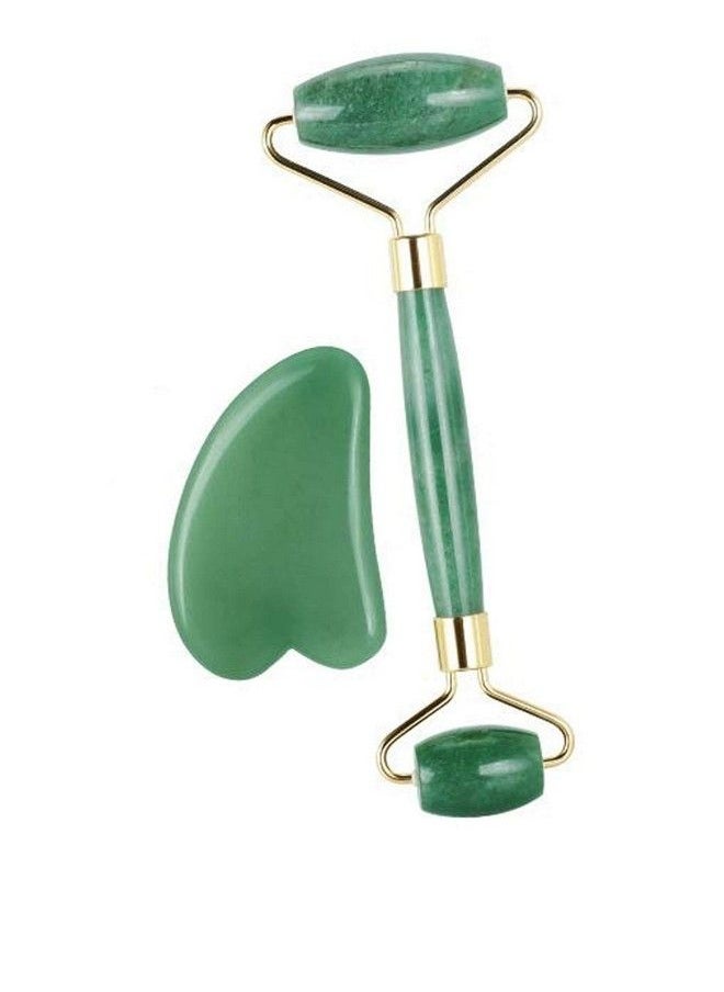 TechPro Gua Sha Facial Tool Natural Jade Stone Guasha Board For Spa Acupuncture Therapy Trigger Point Treatment Gua Sha Scraping Massage Tool Face Roller And Manual Massage Stone For Skin Care  - Image 1