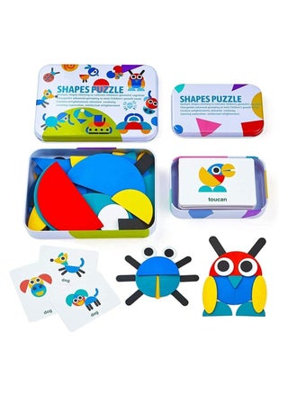 Wooden Pattern Blocks, Animals Jigsaw Puzzle, Tangram Shape Puzzle, Stacking Games Educational Toys, Sorting Stacking Game - pzsku/Z0BACA77196B3A5FE34A5Z/45/_/1722496589/70a2505e-8720-4626-9141-7f9d021e6904