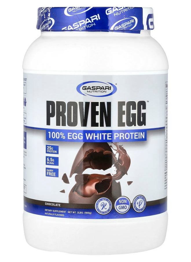 Gaspari Nutrition Proven Egg™ 100% Egg White Protein Chocolate 2 lbs (900 g) 