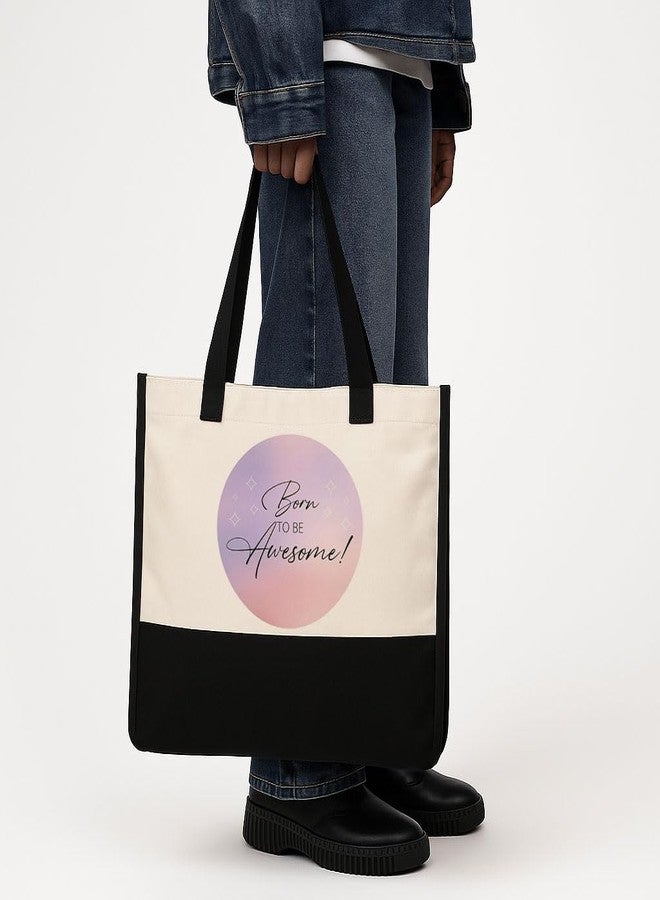 TrendoPrint Eco-Friendly Jute Tote Bag for Women | Reusable Shopping Bag with Sturdy Handles | Large Capacity Multipurpose Handbag for Grocery, Office, Travel & Daily Use (JB16) - Image 4