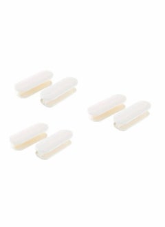 Y&D 6 Pcs Self-Stick Drawer Knobs ABS Plastic Punch Free Instant Cabinet Handles Pull Helper Hardware Tool for Door Window Toilet Cover White  - Image 1
