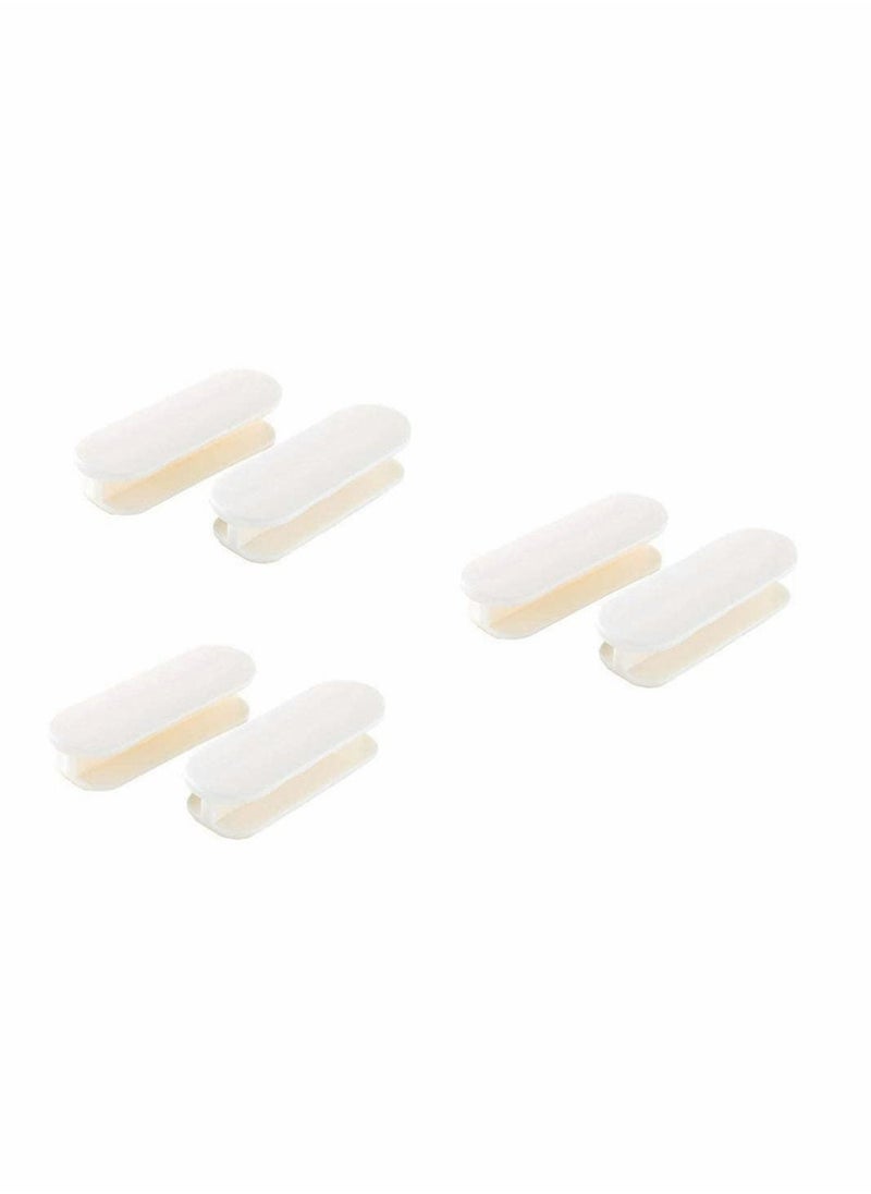 Y&D 6 Pcs Self-Stick Drawer Knobs ABS Plastic Punch Free Instant Cabinet Handles Pull Helper Hardware Tool for Door Window Toilet Cover White  - Image 1