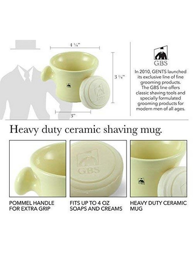 G.B.S .B.S Grooming Set For Men Ivory Shave Brush Razor Stand Mesh Toiletry Bag Light Fresh Crisp Lavender And Citrus Aftershave Shower Gel - Image 5