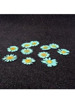 Hobizubi Dried Daisy Turquoise Blue 10 Pack  - Image 2