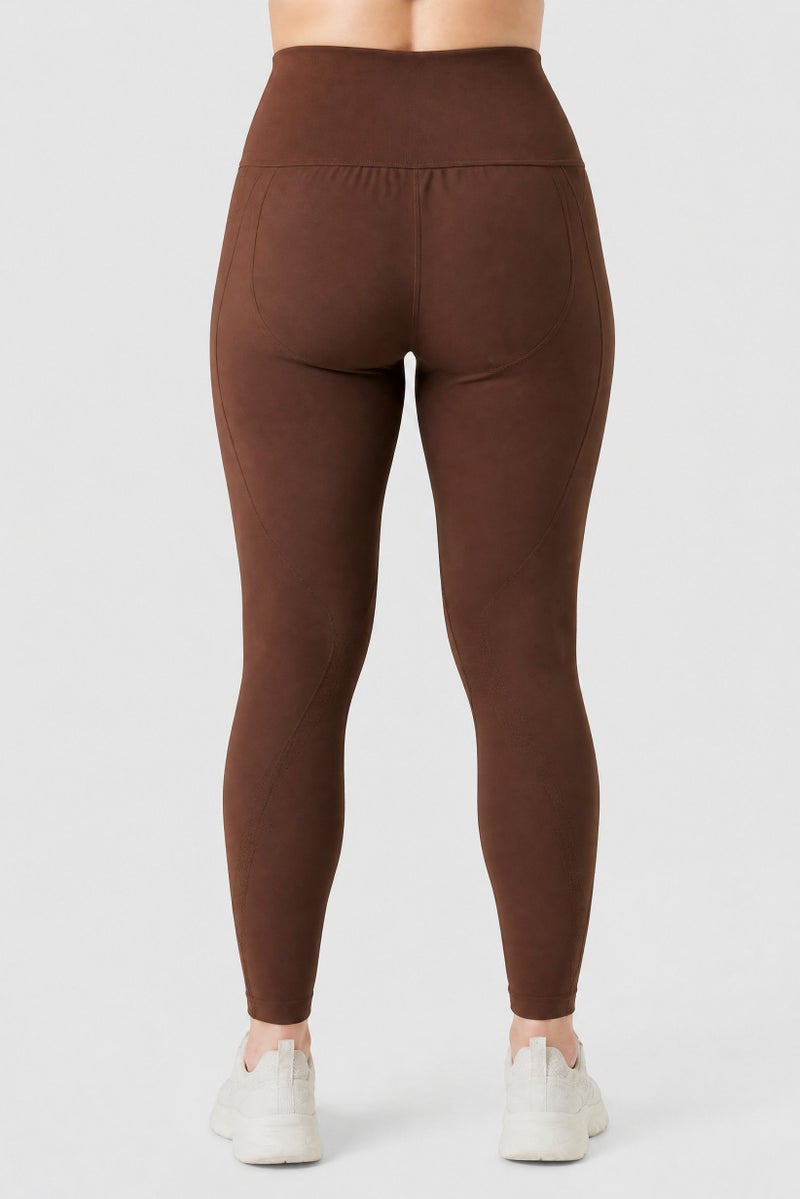 PUMA Women Sportswear Fit Training Leggings, Brown - Image 5