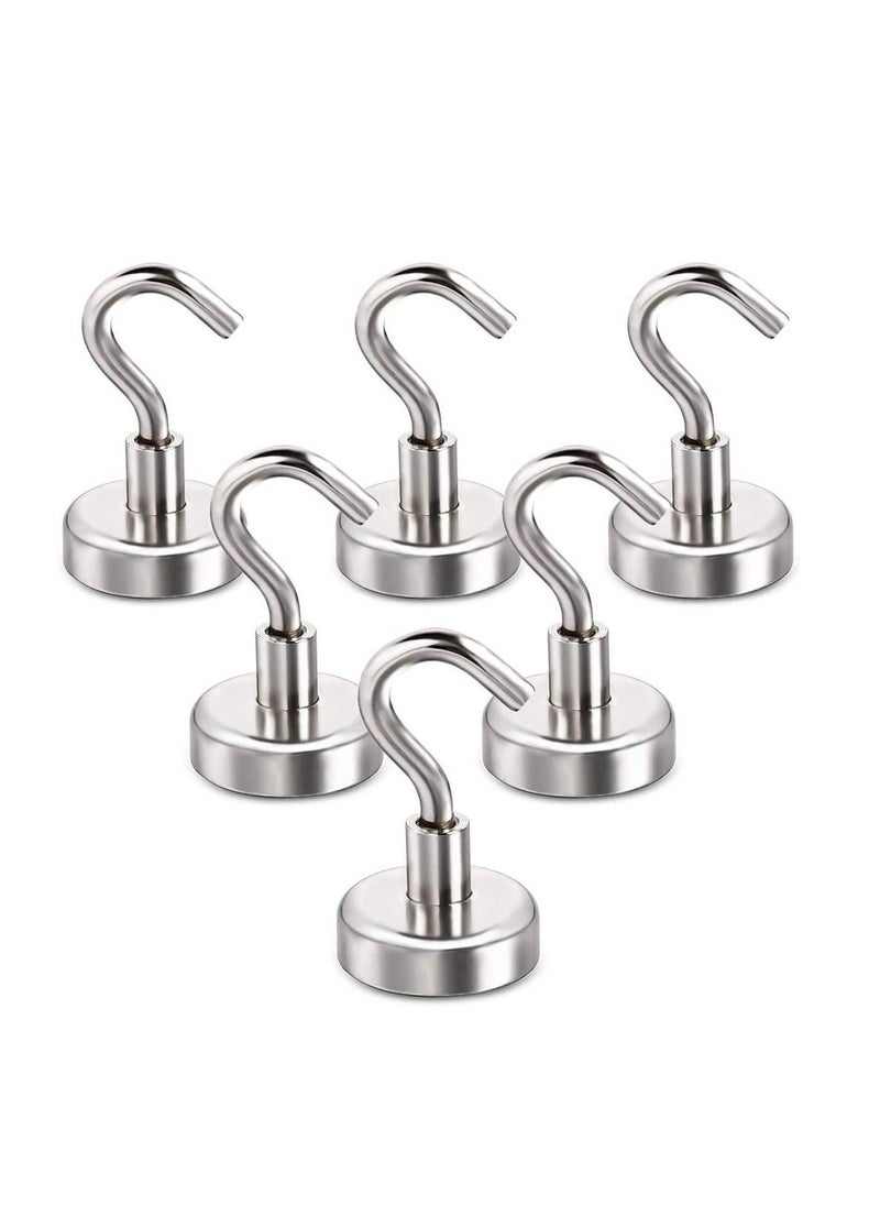 Y&D Magnetic Hooks, 22Lbs Heavy Duty Hooks New Upgraded for Cruise, Grill, Towel, Indoor Hanging, Home, Kitchen, Workplace, Office and Garage, 6 Pack  - Image 1
