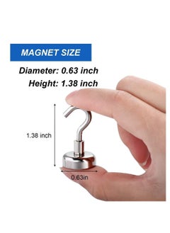 Y&D Magnetic Hooks, 22Lbs Heavy Duty Hooks New Upgraded for Cruise, Grill, Towel, Indoor Hanging, Home, Kitchen, Workplace, Office and Garage, 6 Pack  - Image 4