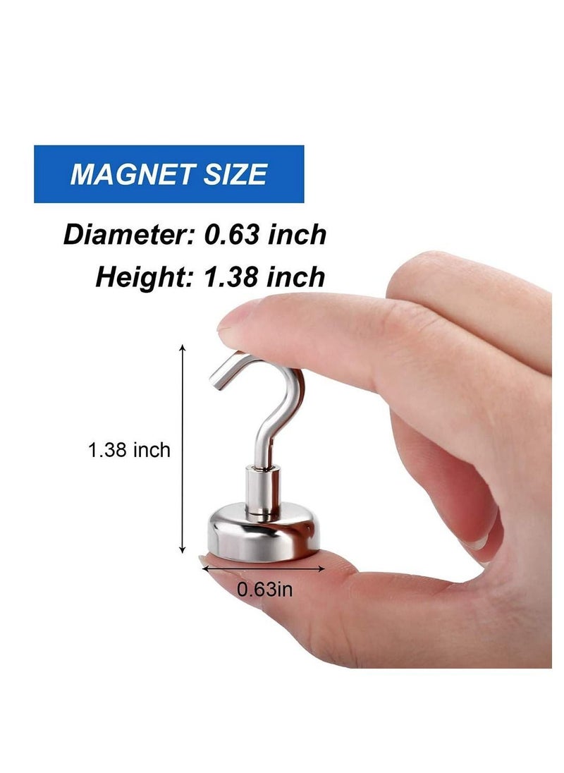 Y&D Magnetic Hooks, 22Lbs Heavy Duty Hooks New Upgraded for Cruise, Grill, Towel, Indoor Hanging, Home, Kitchen, Workplace, Office and Garage, 6 Pack  - Image 4