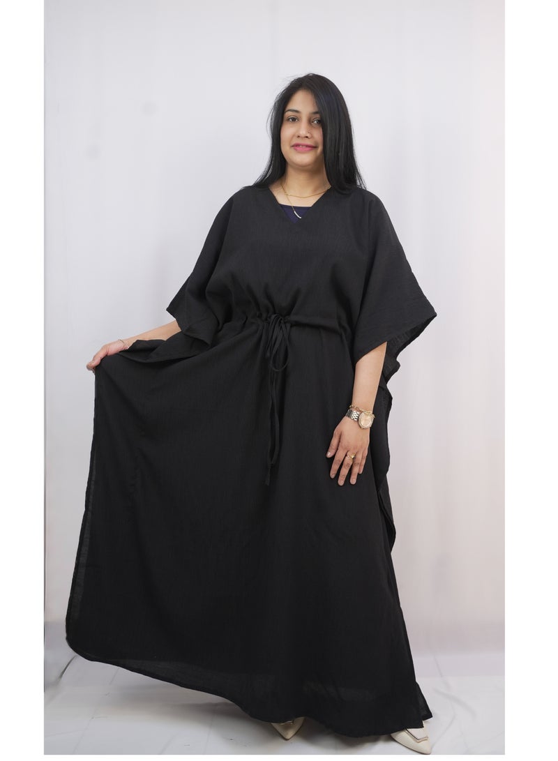 Al Batool Stylish Ladies Kaftan, Luxurious Stylish Cey Fabric with Elegant Design  - Image 1