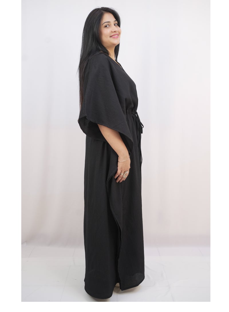 Al Batool Stylish Ladies Kaftan, Luxurious Stylish Cey Fabric with Elegant Design  - Image 3