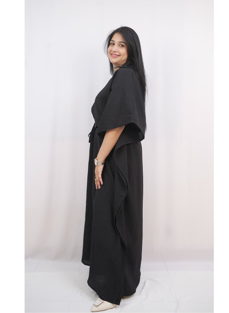 Al Batool Stylish Ladies Kaftan, Luxurious Stylish Cey Fabric with Elegant Design  - Image 4