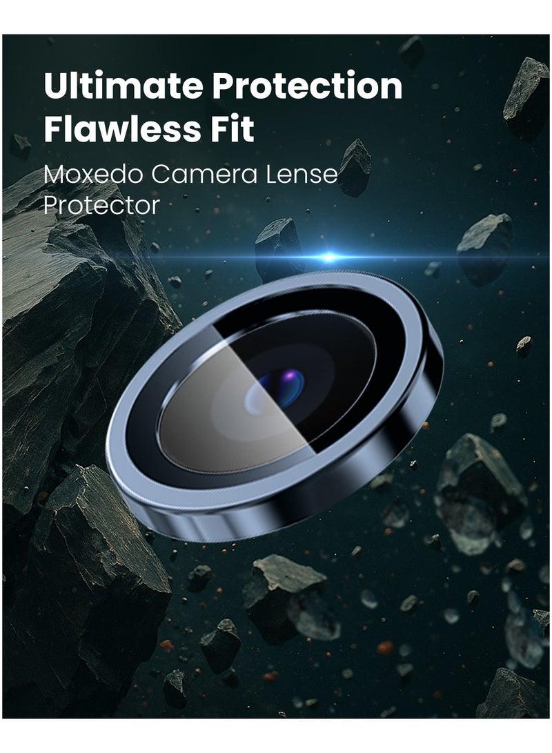 Moxedo Camera Lens Protector Aliminum Alloy with Easy Installation Tool Compatible for iPhone 15 Pro 6.1 inches/iPhone 15 Pro Max 6.7 inches (Deep Blue) - Image 4